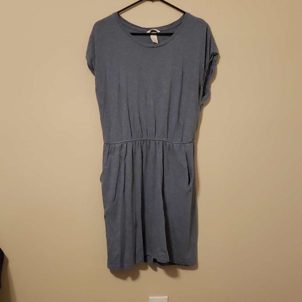 Grey blue dress